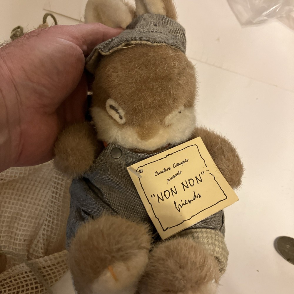 Creative Concepts Presents “ Non Non Friends” Bunny Rabbit And Hammock Plush