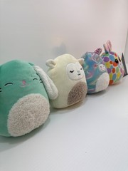 Squishmellow Set Of 3 Easter Themed 5 Inch Height Plus One Ty Brand Stuffy Free