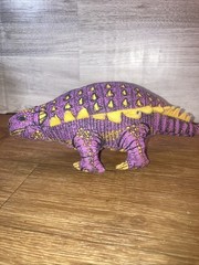 Applause Ankylosaurus Purple Plush Dinosaur Jurrasic Dino Stuffed Animal 1990’s