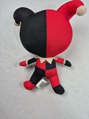 DC Super Friends Big Head Harley Quinn 12″ Plush Jester Toy Comics WB Red Black