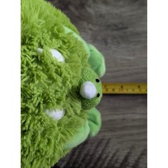 Redemption Plus Green Triceratops Round Plush Shaggy Dinosaur Stuffed Animal