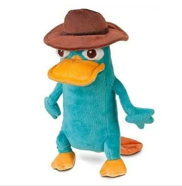 Phineas and Ferb Perry the Platypus plush 10” (agent p) NWT USA SELLER**