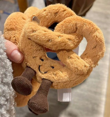 Pretzel Plush Bag Charm Keychain by Jellycat Amuseables Kawaii Collectible Gift