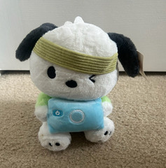 Dog Plush Doll Washable Small 6-14in White Black Blue Green