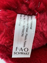 FAO Schwarz 160 Years of Toys Glitter Bear Plush Stuffed Animal Toy 12”