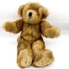 Lucky Plush Toys Inc Bear 12″ Polyester Vintage Brown Faux-Fur Stuffed Animal