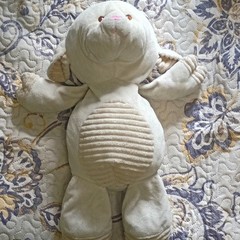 White Beige Bunny Rabbit Plush Stuffed Animal Small 6-14 in Birth+ Baby Shower