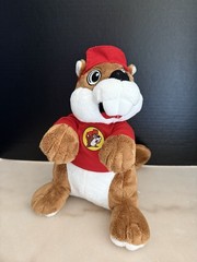 Buc-ees Beaver Plush Mascot Red Hat Shirt Stuffed Animal Gas Station 2023 Bucces