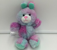 Animal Adventure Blue Green Pink Bunny Rabbit Plush Soft Toy Stuffed 8″ 2019