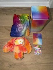 CJ Hendry JuJu! Kenny Rainbow Brand New Plushie Keychain + Packaging + Box