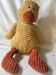 Jellycat Cordy Roy Duck Plush Corduroy Duckling Baby Bird Yellow Orange 12″