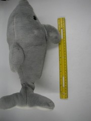 SeaWorld Gray Dolphin Plush Stuffed Animal Toy Small Soft Cute Washable Cuddly