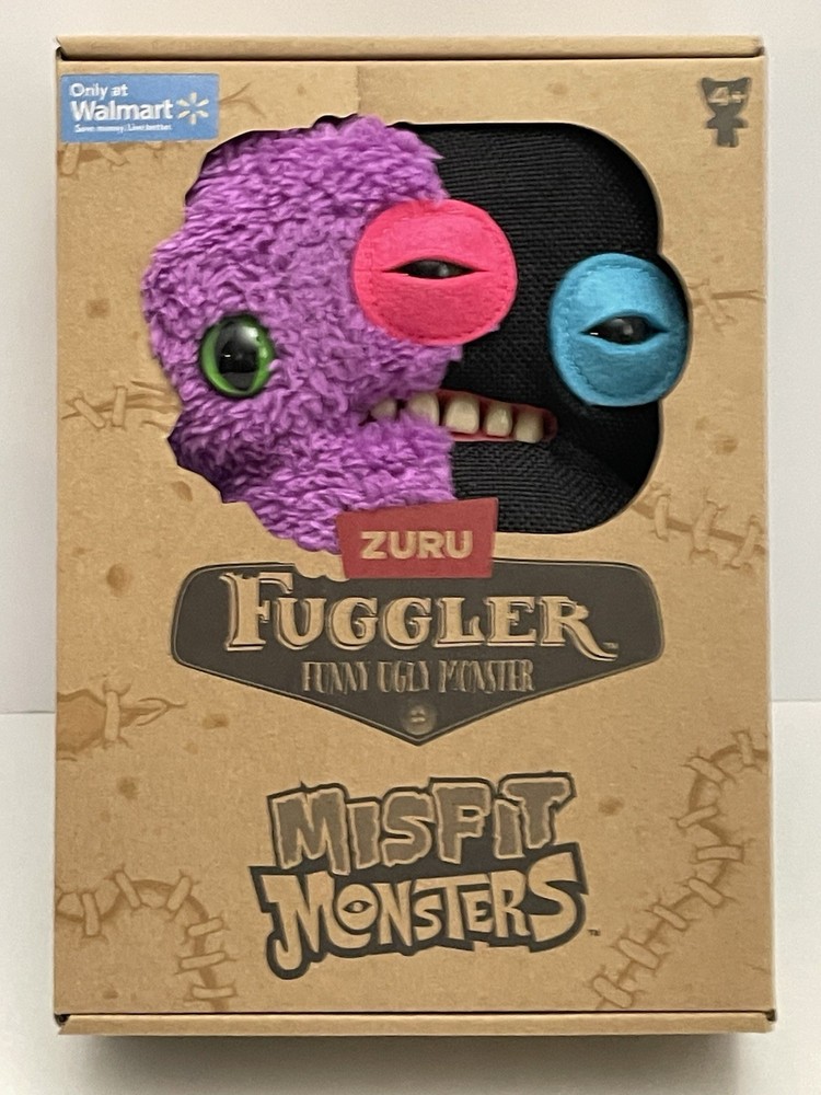 ZURU Fuggler Misfit Monsters Reeko & Alien 9″ Plush ~ Funny Ugly Monster NEW!