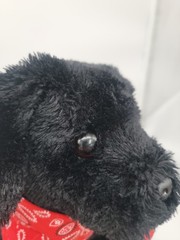 Princess Soft Toys Puppy Dog Black Labrador Floppy 11″ Plush Bandana Weighted