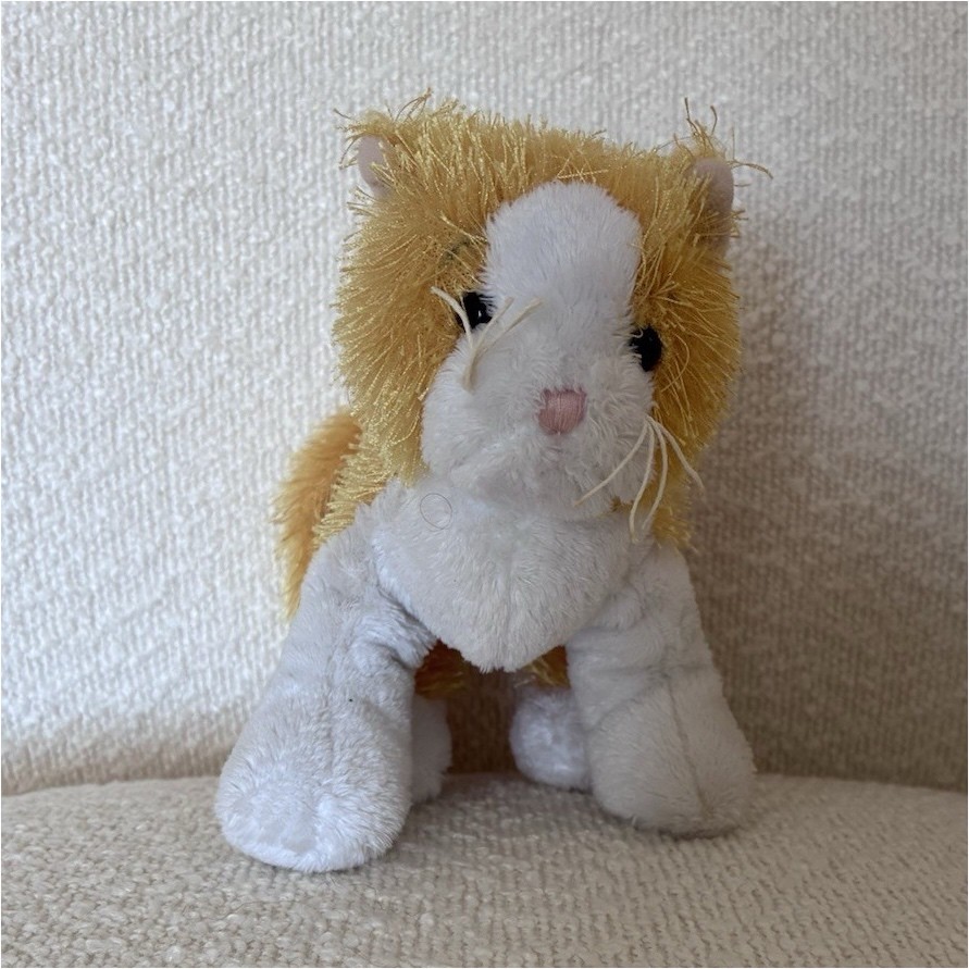 Webkinz Cat Plush Stuffed Animal Orange White Small 6-14 in Ages 3-7 Years