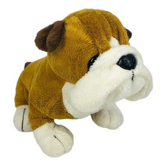 Ganz Webkinz Bulldog 9″ Plush Puppy Dog HM126 Brown Tan Stuffed Animal No Code
