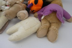 Lot Vintage Stuffed Animals Bears Dog Lamp Harrods Aurora Soft Stuff Unbranded