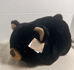 Aurora® Spudsters™ Briar Black Bear™ Plush Stuffed Animal Toy, 10″