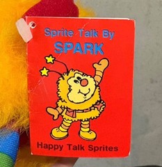 1983 Rainbow Brite Happy Talk Sprites “SPARK” Taco Bell Plush Tags Attached
