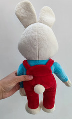 15″ Baby First TV Plush Harry the Bunny Rabbit Doll Red Overalls Stuffed Toy