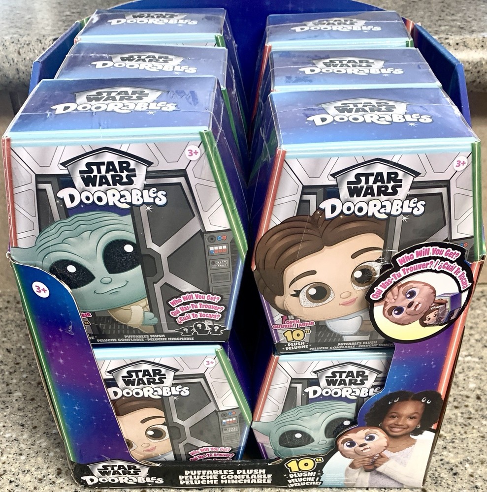 Doorables Disney Puffables Star Wars Princess Leia 10″ Mystery Plush Box of 12
