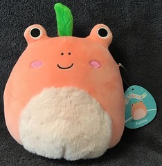 Kellytoys 8 Inches Squishmallows FATIMA Peach Frog Animal NWT