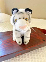 Vintage Proud Toy Fty Zhuhai Mini Plush Stuffed Animal White Tiger 6.5″ tall