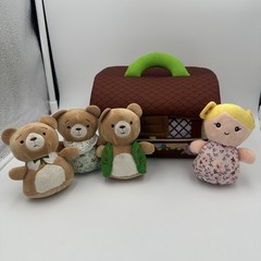 Cuddle Barn Goldie Locks and the 3 Bears Story time Playset Plush House