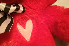 14″ Dan Dee Red Bear Pink Heart Plush Stuffed Animal Soft Love Valentine Joy