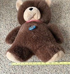 Vintage Dakin 1984 Plush~ Natures Babies Teddy Bear Brown 14 Inch