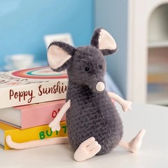 25cm Sad Rat Plush Toy Soft Stuffed Animal PP Cotton Cushion Doll