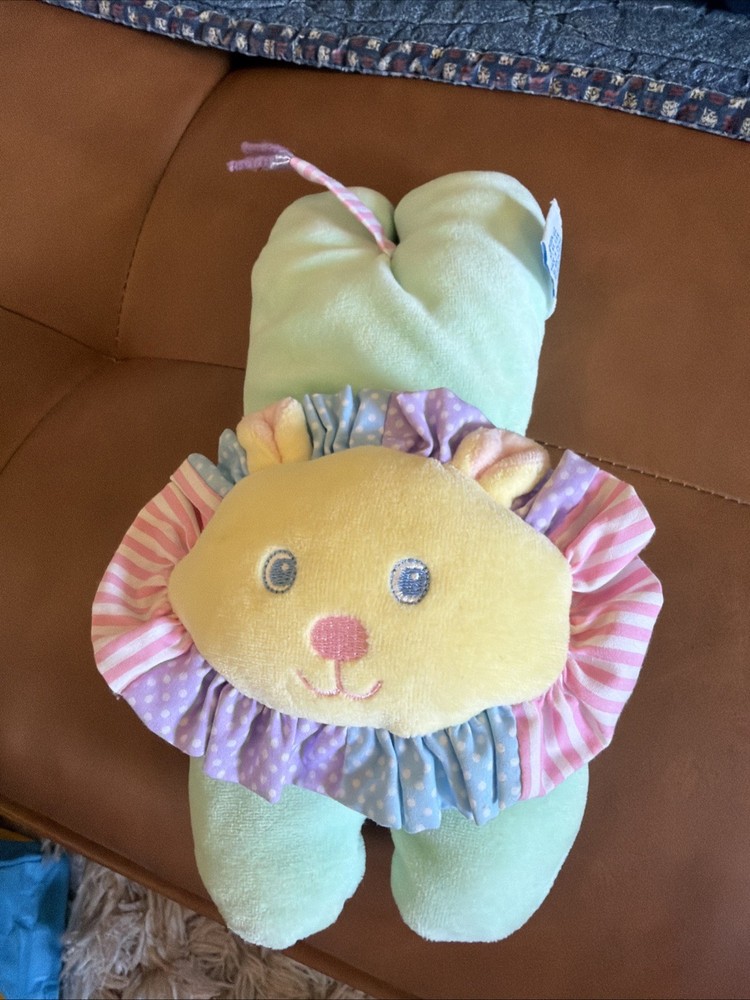 Rare Vintage 10” Pastel Eden Lion Rattle
