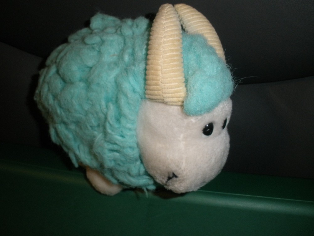 Dakin Vintage Ram Plush Blue White 7″x7″ (T129)