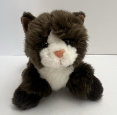 Plushland Cat Plush 6″ Kitty Kitten Brown 2000 Stuffed Toy Cystic Fibrosis Tag