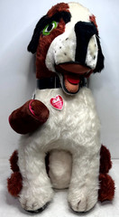 Vintage Fable Toy Co Plush Dog Large Stuffed Animal w/ Tags St Bernard 32” Rare