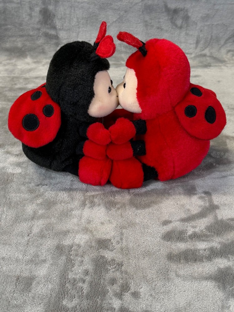 Vintage Toys R Us Animal Alley Plush Magnetic Kissing Ladybugs
