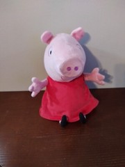 Peppa Pig Hug n’ Oink Plush 10″ Stuffed Animal Toy Giggles Talks Snorts WORKS!