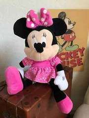 6⚜️ Plush Blanket Minnie Rigole Interactive Sound Disney Height 33 cm
