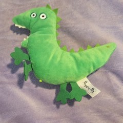 Peppa Pig Dinosaur Plush Stuffed Animal Small Green Washable 2022 3-5 Years