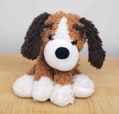 Maurice’s Tan Brown White Puppy Dog Plush Shaggy 2011