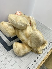 Vintage Plush Cocker Spaniel Dog Satin Pink Ears 1950s-1960s Stuffed Animal