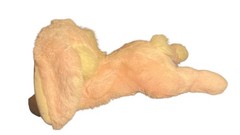 SKM Enterprises, Inc. Pink Cream Rabbit Plush Toy Bow Plastic Pellets ST01