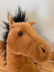 E & J Classic 26” Horse Large Plush Brown Black Jumbo Pony E&J Vintage Realistic