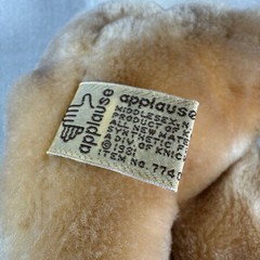 Vintage Applause Knickerbocker Calvin Sr Plush Cat White Tan 1981