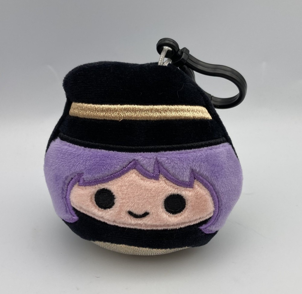 Squishmallow 3.5″ Plush Keychain Clip MADELEINE Witch Purple Hair Halloween