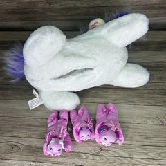 Puppy Surprise Plush with Babies 2016 Stuffed Animals Dog White Purple