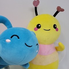 Rainbow RI Novelty Plush – Caterpillar/ Bee 11 inch Stuffed Toy Lot of 2
