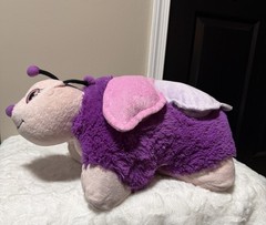 Pillow Pets 2010 Fluttery Butterfly Purple Pink 19″x17″ Plush Stuffed Animal Toy