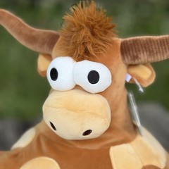 NWT New Way To Celebrate Large TubTubz Longhorn Cow Plush Brown 16″