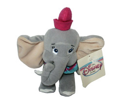 Disney Store Dumbo Plush Elephant Mini Bean Bag 8″ Gray Stuffed Toy Original Tag